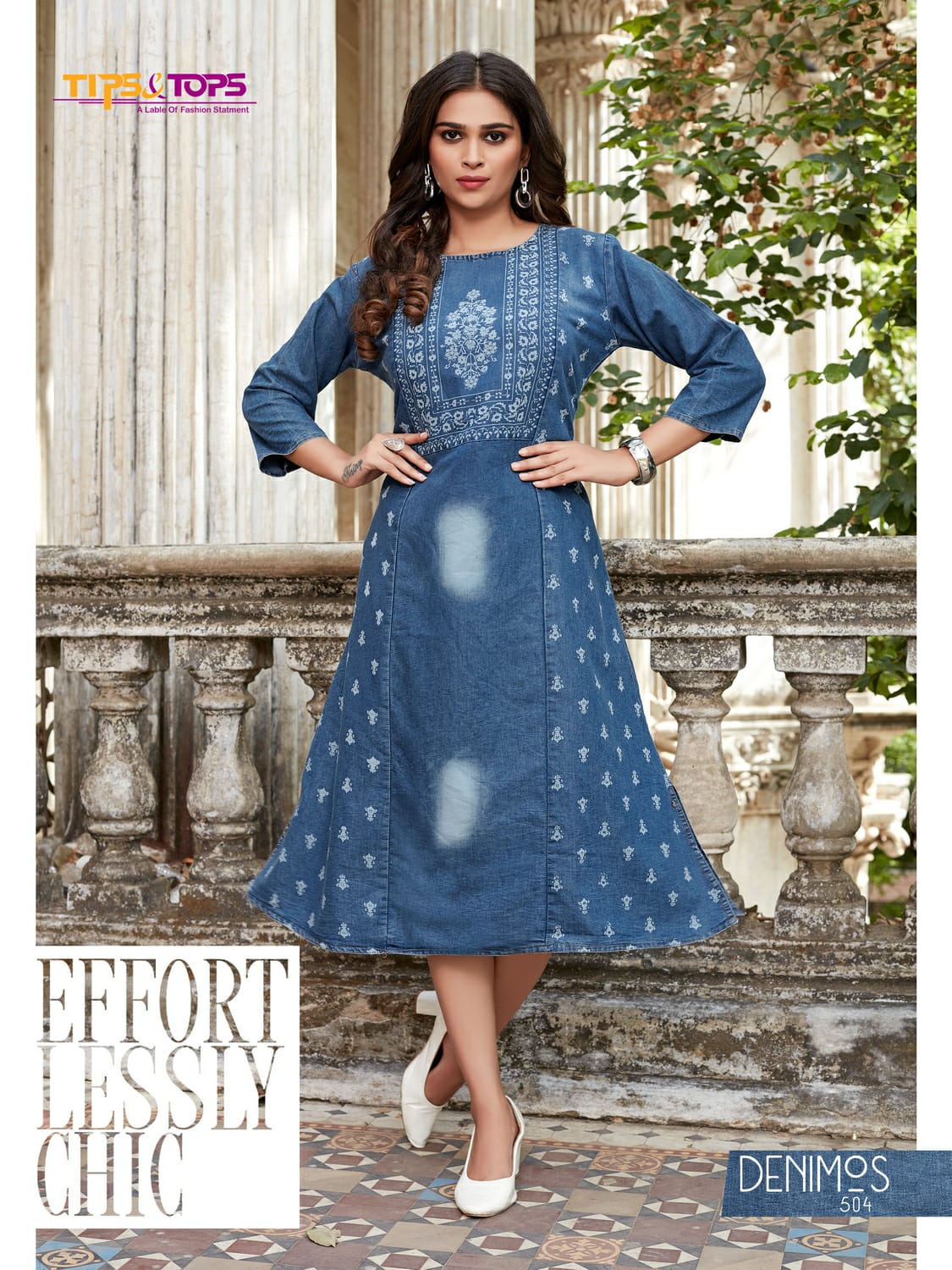 DENIMOS 05 Fancy Anarkali Designer Ethnic Wear Cotton Kurtis Collection